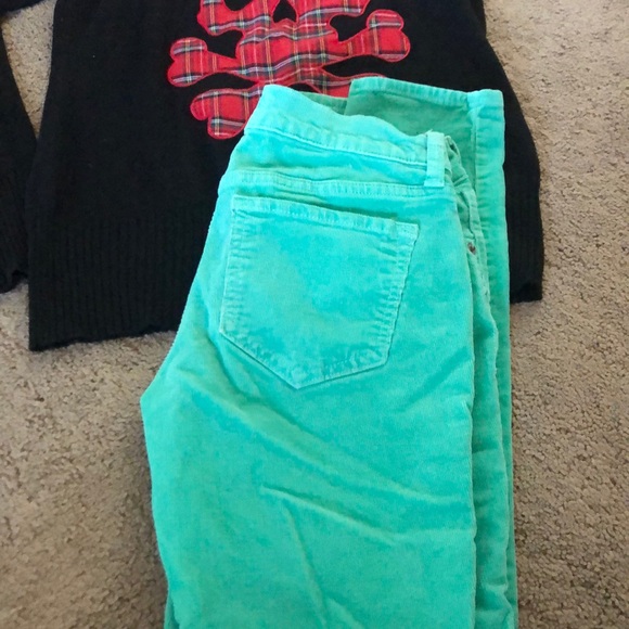 Green Goddess Rockstar Skinny Jean Cords - Picture 6 of 9